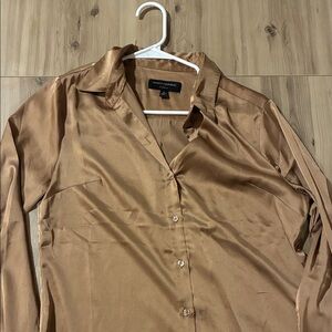 Banana Republic Brown Satin Blouse